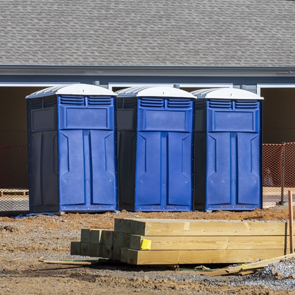 what is the cost difference between standard and deluxe porta potty rentals in Rainsville